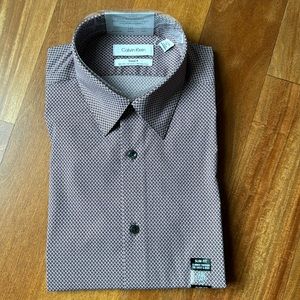 Men’s slim fit Calvin Klein button up